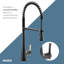 Sinema Pre-Rinse High Arc Spring Pull Down Single Handle Kitchen Faucet-615320294