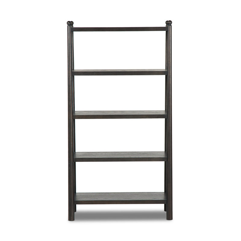 Eldridge Standard Bookcase, Distressed Black Oak