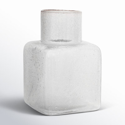Kinetic Lines 10.83'' Glass Table Vase