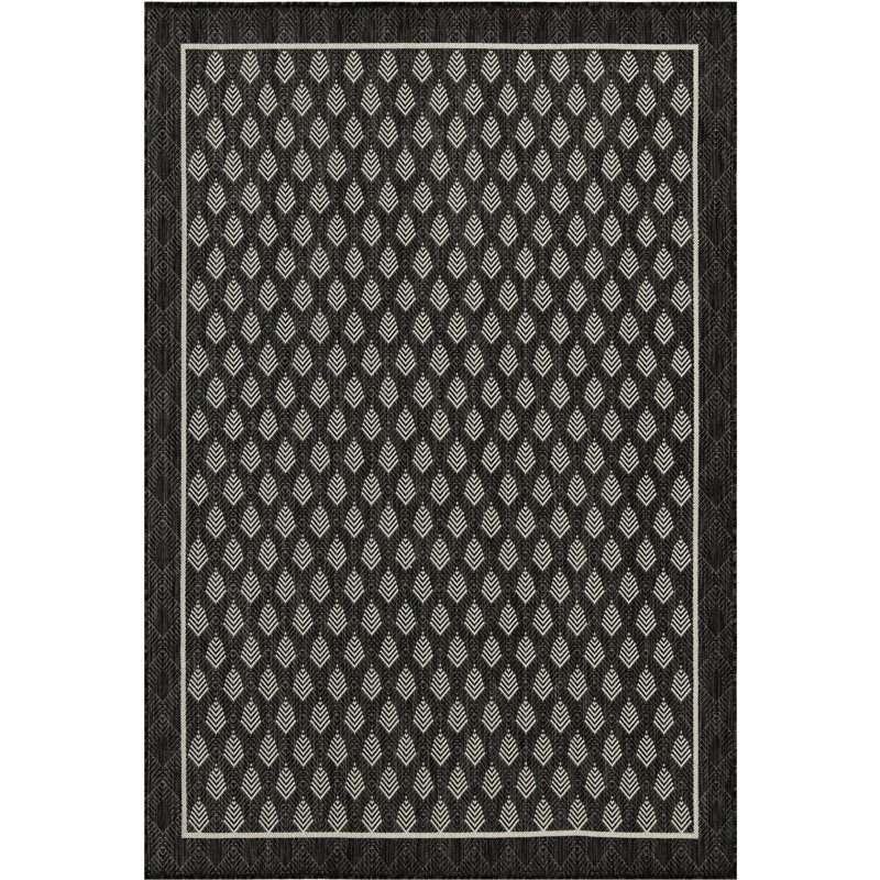 Gchar2008 Anthracite Area Rug, 5'3" X 7'3", Sunshine, Polypropylene, , Stain , For Various Purposes 5.25 Ft. 7.25 Areas