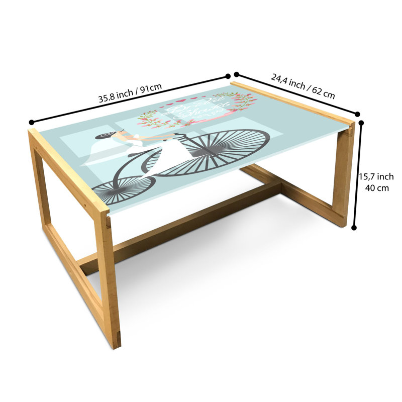Jadriel Sled Coffee Table, 90cm H x 62cm W x 40cm D