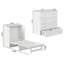 Commode escamotable Andriena avec matelas de 15 cm, rangement et chargeur intégré-327205591-327205588