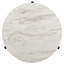 Table basse ronde en faux marbre