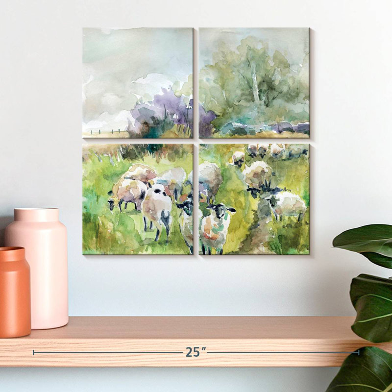 Brampt Spring Flock, 18" H x 18" W