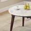 Table basse en marbre blanc Gasha