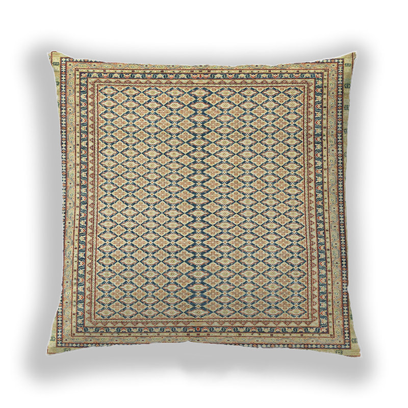 Housse et insert de coussin carré Edriana, Microsuède