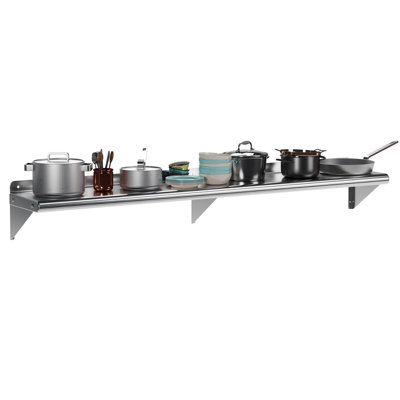 Steel Flat Wall Mounted Pot Rack