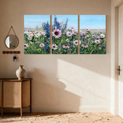 Ensemble de 3 reproductions d'art sur toile