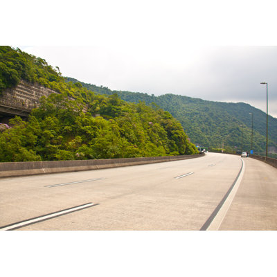 Highway And Mountains by Lucato - Wrapped Canvas Print
