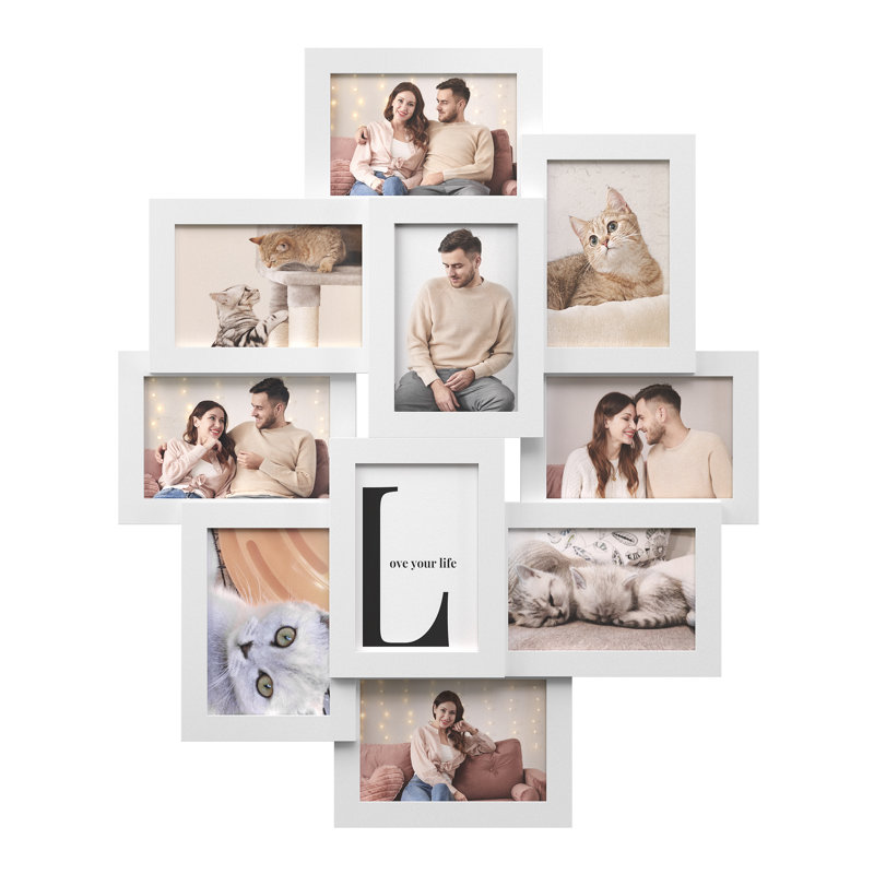 60x49.3x3.6cm Picture Frame - Set of 9, White