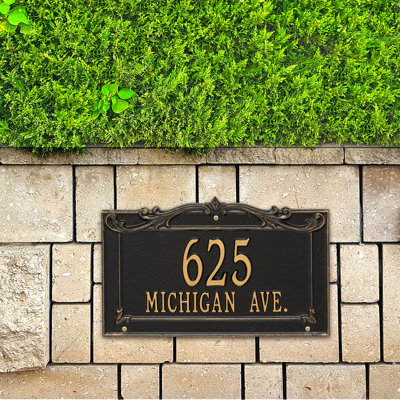 Signature Series 2-Line Wall Address Plaque