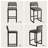 Comfortable Faux Leather  Dining Chair With Slightly Reclined Backrest And Straight Legs For Enhanced Support-1133755860
