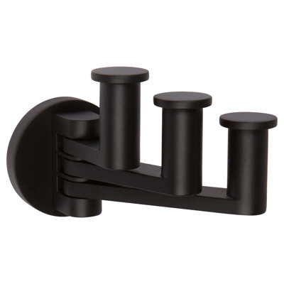 Kubic Pivoting Triple Robe Hook