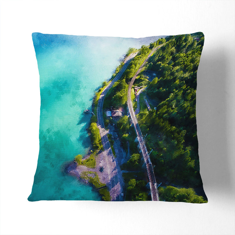 Square Throw Cushion, 40cm H x 40cm W x 15cm D, Black