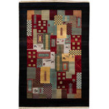 Wool Patchwork Area Rug