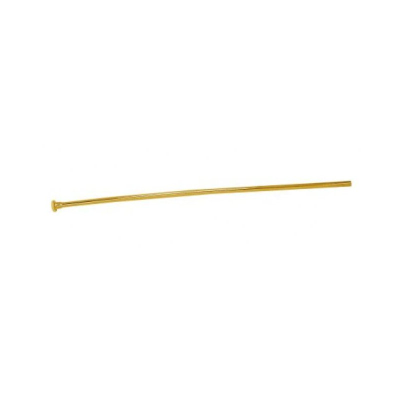 30" Flat Closet Supply, Polished Brass