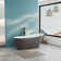 Biocura 67" Modern Acrylic Freestanding Bathtub With Brushed Nickel Drain