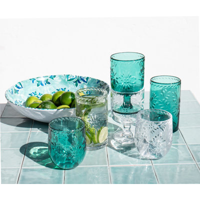 Talavera Acrylic Drinking Glass