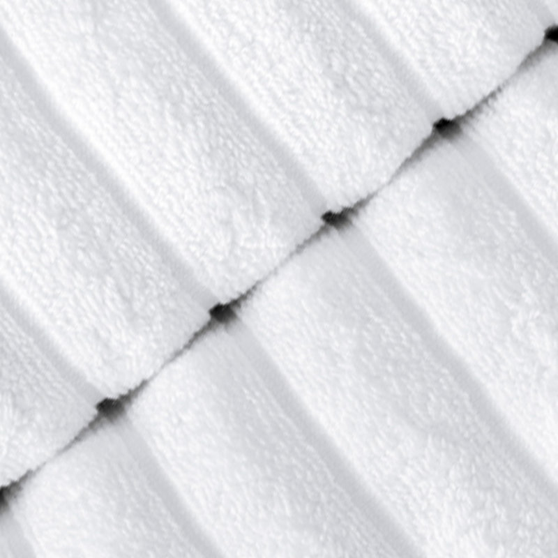 Serviette de bain en coton Hamrick, Blanc