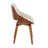 Palmona Upholstered Side Chair with Bent Wood Legs-307632133-388549178