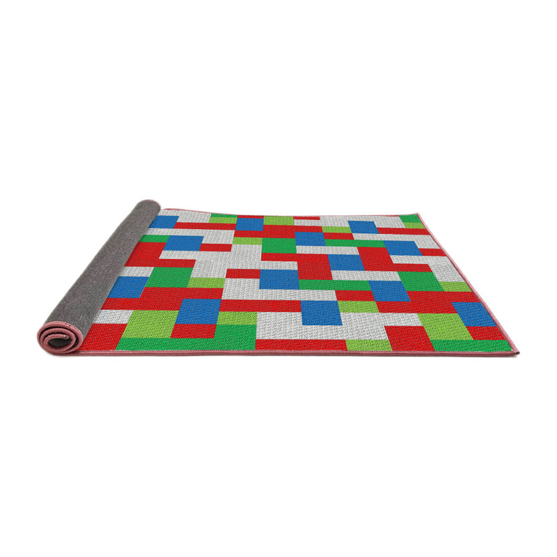 Kiker Geometric Indoor Rug, Round 7'