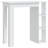 Bar Table Kitchen Pub Table Bistro Table with Shelf Engineered Wood-513344556