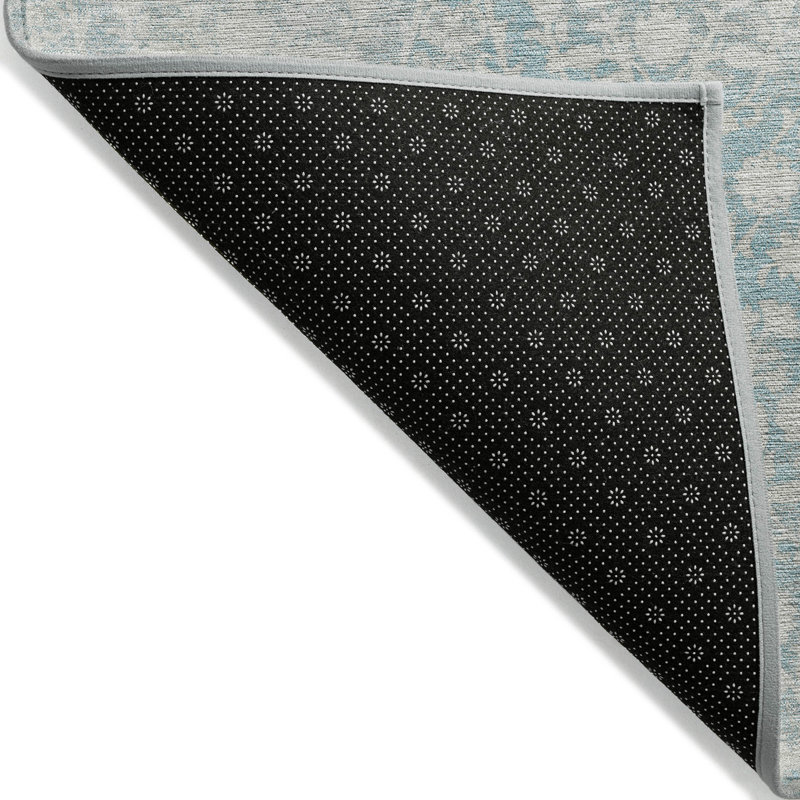 Tapis lavable intérieur / extérieur 5 pi x 8 pi turquoise