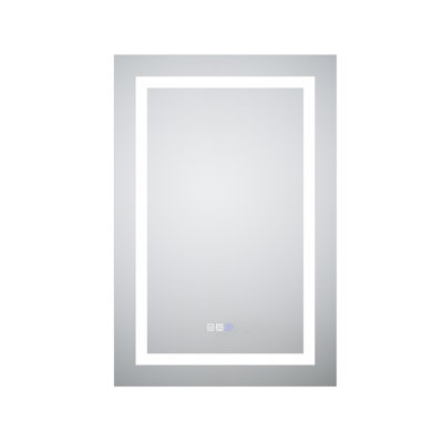 24" X 36" Recessed Or Surface Mount LED Medicine Cabinet With 5X Magnifier, Night Light & USB Outlets, Left Opening