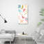 Plants And Bird - Wrapped Canvas Print