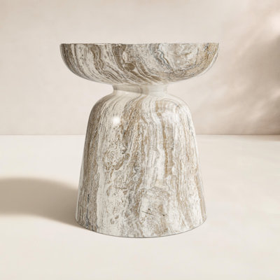 17" Goblet Patio Side Table