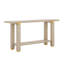 Console moderne minimaliste, canapé d'entrée en bois massif avec détails en métal, tablette intégrée-119455333