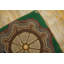 Tapis crocheté vert antique