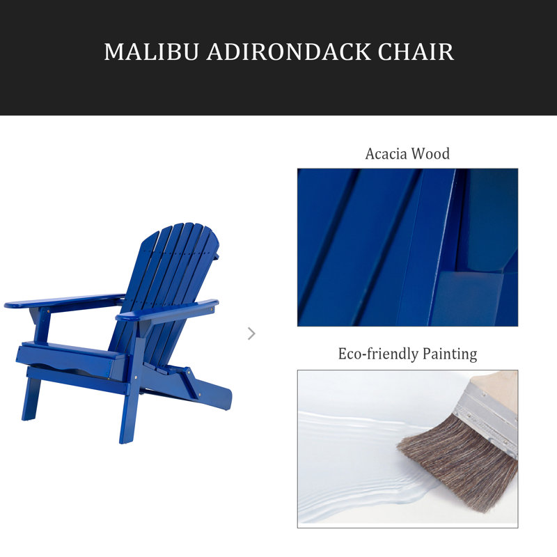 CHAISE ADIRONDack, Bleu