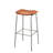 Ormond Industrial Leather Bar Stool with Recycled Steel Frame – 31" Counter Height 