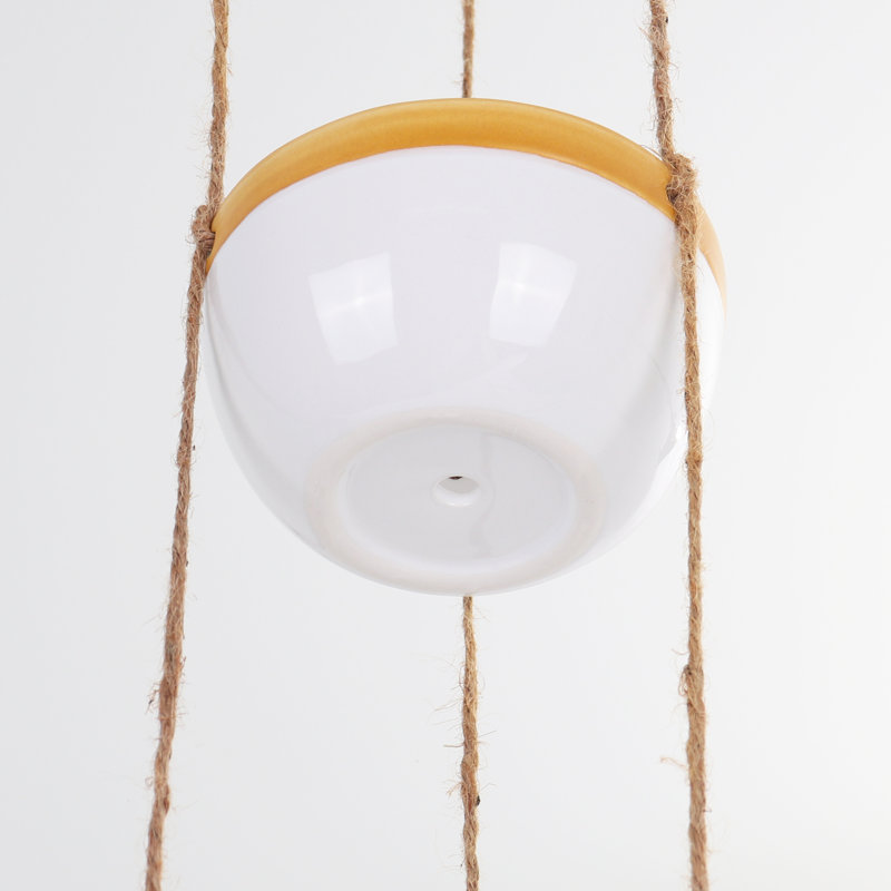 Ceramic Hanging Planter, Gold