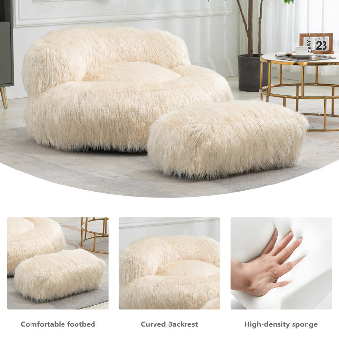 Everly Quinn Moncla Bean Bag Sofa & Reviews | Wayfair