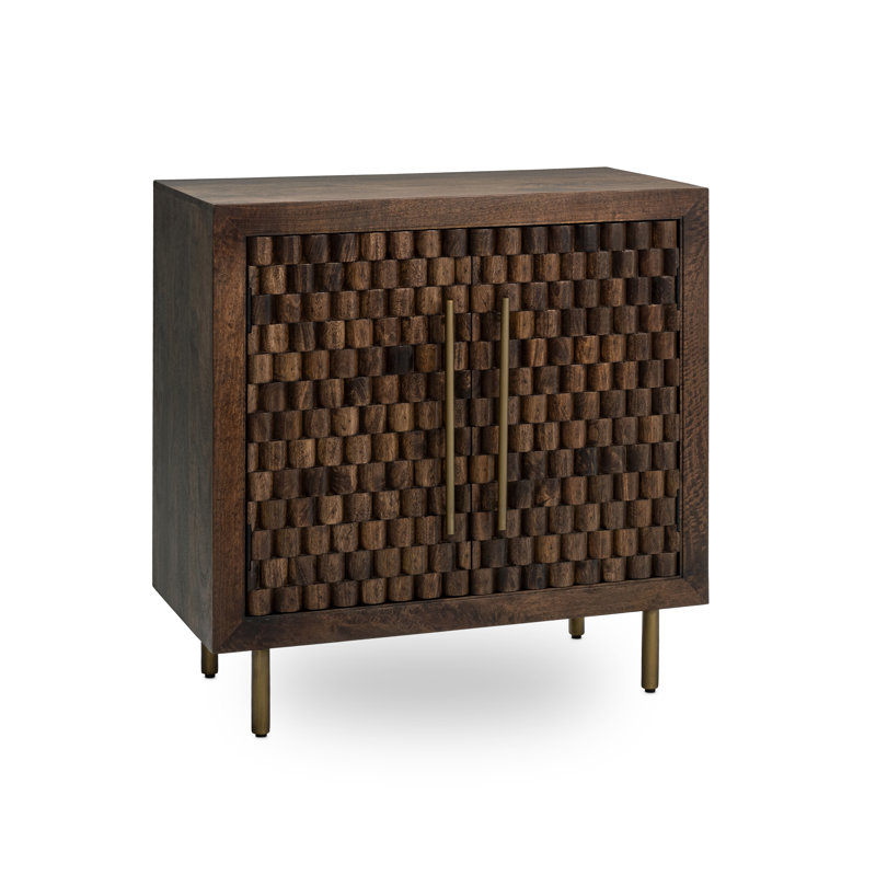 Norwood Mango Wood Cabinet, Dark Brown