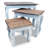Nesting Table Set 3 Pieces Solid Mahogany Wood