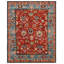 Southwestern Hand-Knotted Wool Red / Blue Area Rug-625602611