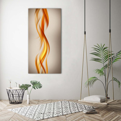 Waves Abstraction - Wrapped Canvas Print