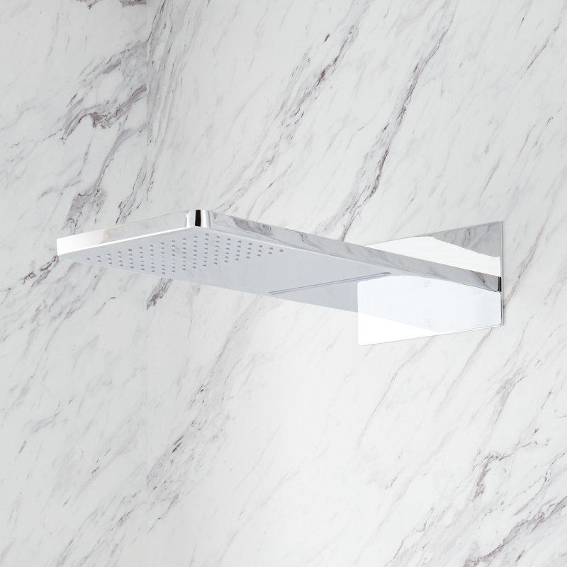 Hollyn Simple Select Thermostatic Shower System with Dual-Function Shower Head and Hand Shower, Chrome