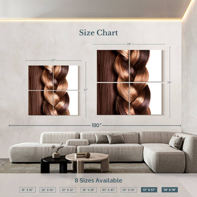 Hair Braid, 57" H x 57" W