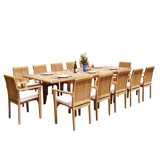 Lua Outdoor 13 - Piece Teak Dining Set