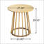 Outdoor Round Top Acacia Wood Dining Table, Durable And Weather-Resistant For Elegant Alfresco Gatherings