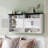 Wall Mounted Bathroom Cabinet with Barn Door, Over Toilet Storage Cabinet with Adjustable Shelf, Space Saving Wall Storage for Bathroom Kitchen Laundry Entryway