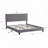 Upholstered Platform Bed with Button Tufted Linen Fabric Headboard, No Box Spring Needed, Wood-1981697518-1981697517