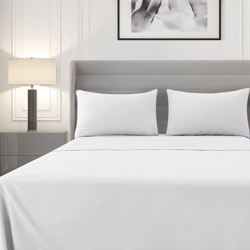 Microfiber Sheet Set, White, King