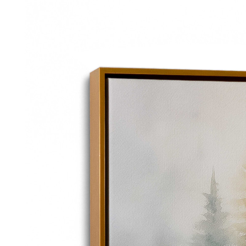 «Snowlit Pines», reproduction d'art sur toile, Or poli, H 12,75 po x l 18,75 po