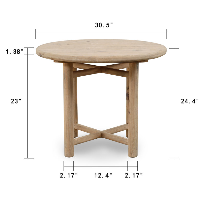 Solid Wood End Table