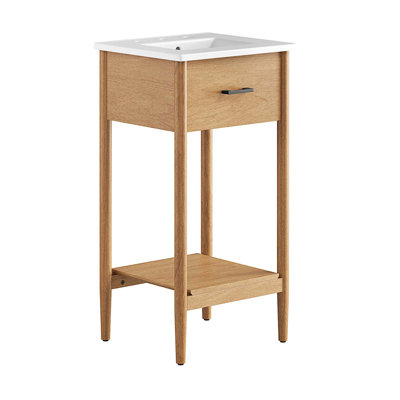 Modway Zaire 18'' Single Bathroom Vanity with Ceramic Top